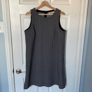 LOFT herringbone shift dress - size L